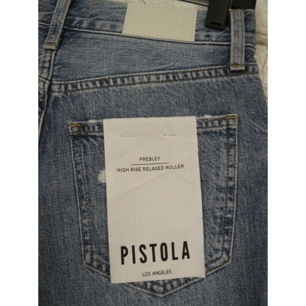 $158 Pistola Presley High Rise Relaxed Roller Jeans in Los Feliz sz 28 NEW - Picture 8 of 9